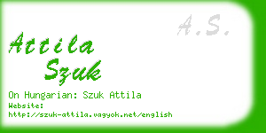 attila szuk business card